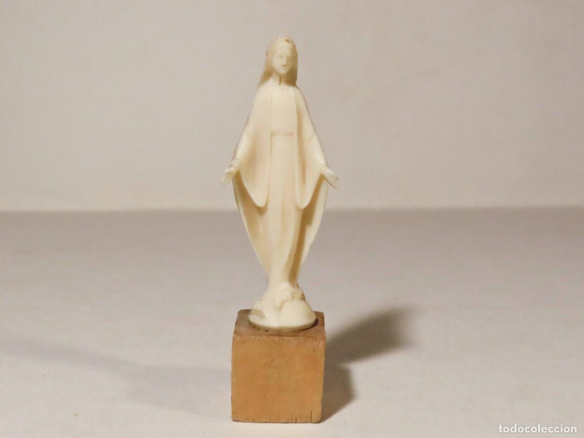 Vintage: MINIATURA FIGURA VIRGEN MAR&Iacute;A A&Ntilde;OS 1960