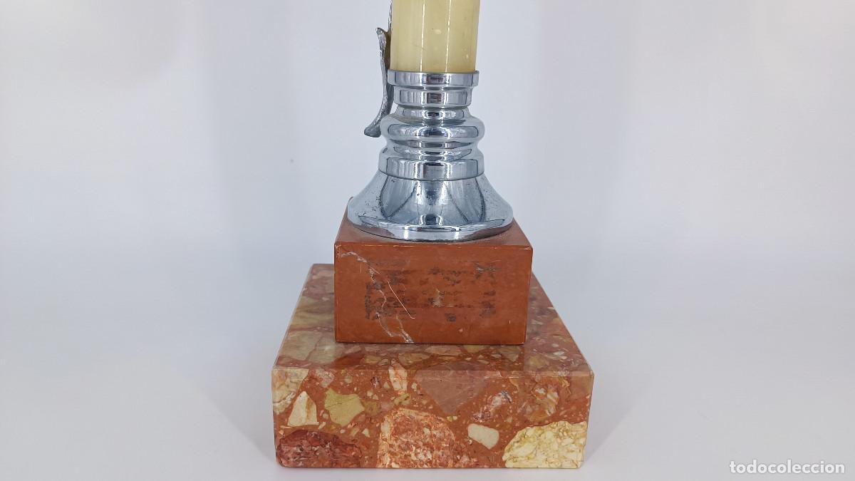 Vintage: Trofeo de metal en base de m&aacute;rmol - Foto 9