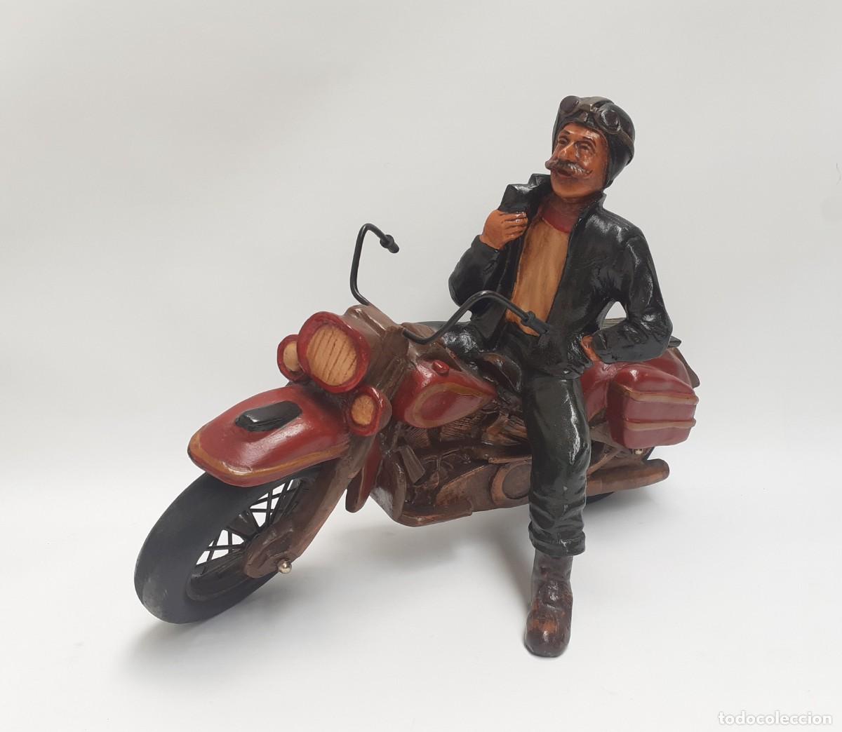 Vintage: Figura Vintage de motorista. Muy buen estado