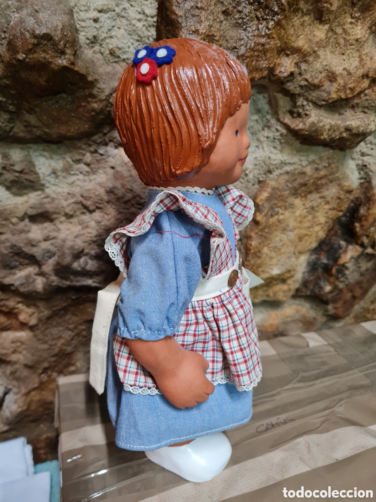 Vintage: Mu&ntilde;eca de barro vintage - Foto 2