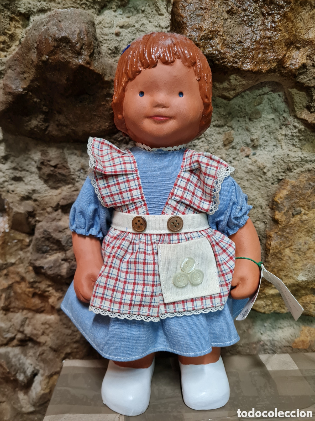 Vintage: Mu&ntilde;eca de barro vintage - Foto 1