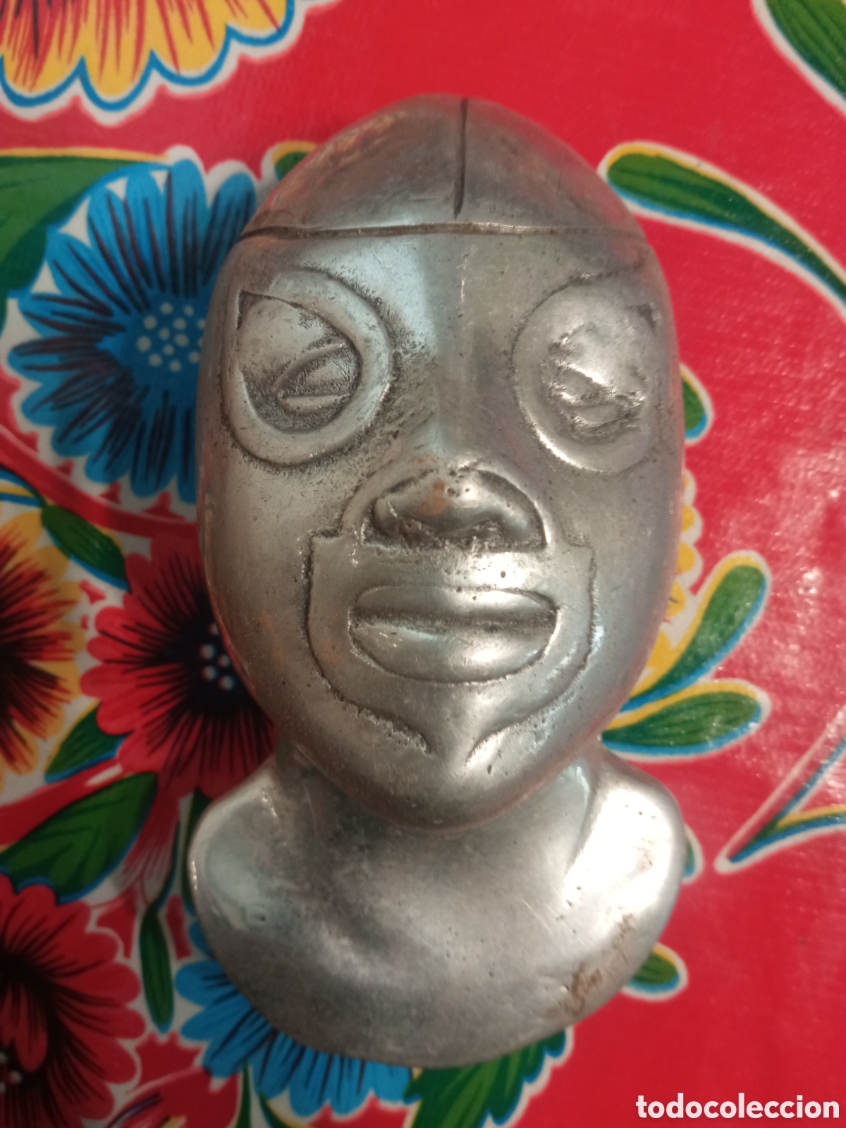 Vintage: Busto Metalico &rdquo;El Santo&rdquo;