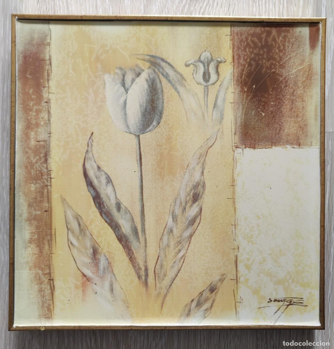Vintage: Cuadro Con Tulipanes - Foto 13