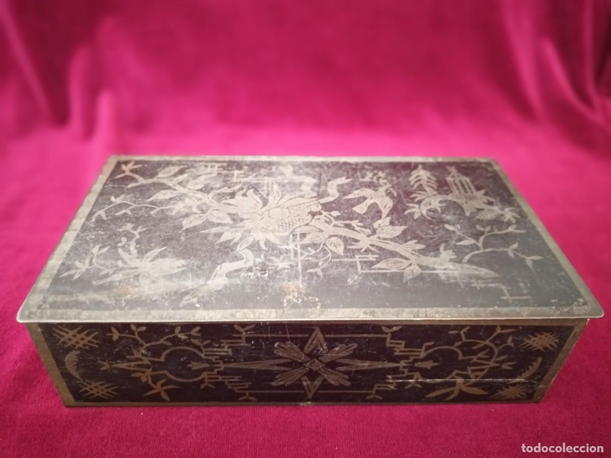 Vintage: CAJA DE LAT&Oacute;N VINTAGE. - Foto 8
