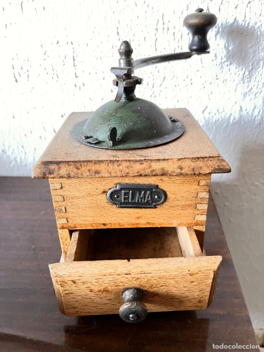Vintage: Molinillo de caf&eacute; antiguo de madera - Foto 3