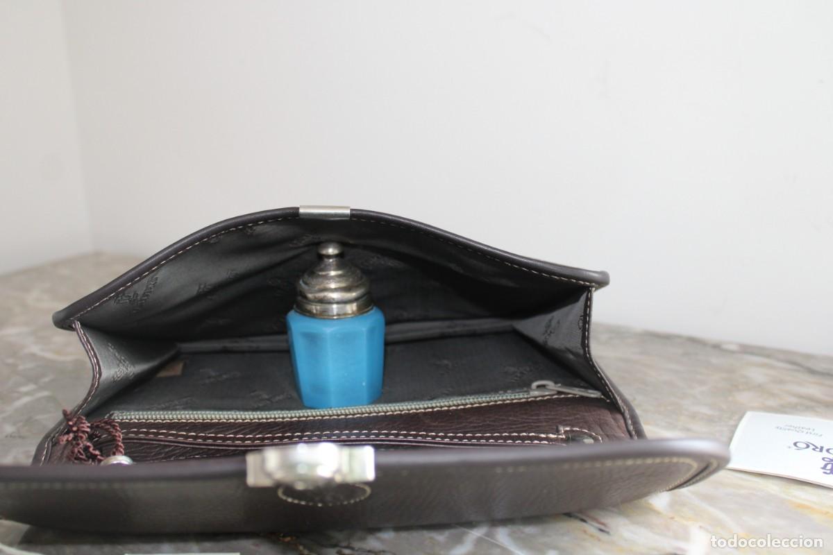 Vintage: CARTERA DE MANO DE PIEL DE LLADR&Oacute; - Foto 6