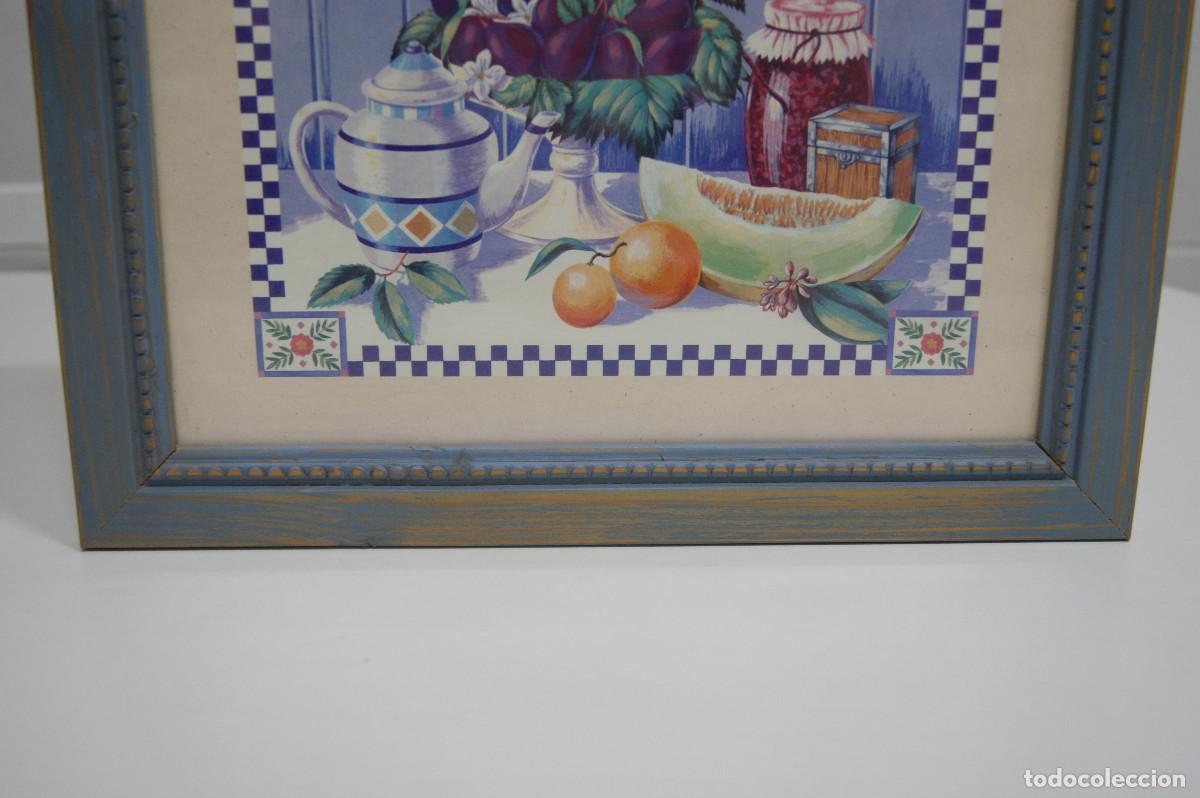 Vintage: Marco para pared en madera azul decap&eacute; - Foto 6