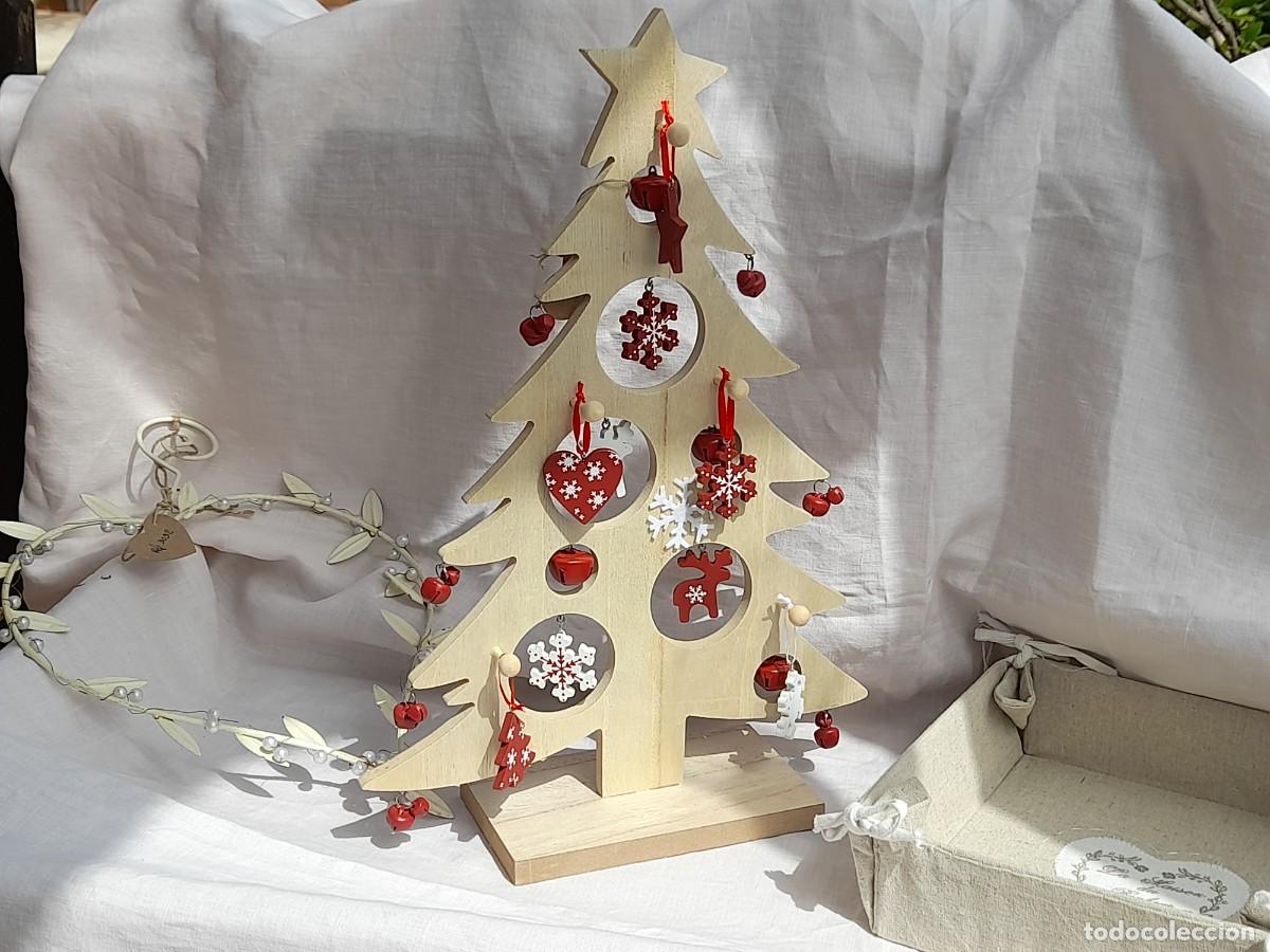 Vintage: Arb&oacute;l de Navidad de madera - Foto 2