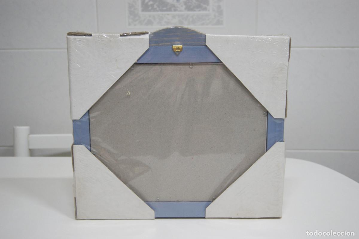 Vintage: Marco para pared en madera decap&eacute; azul - Foto 7