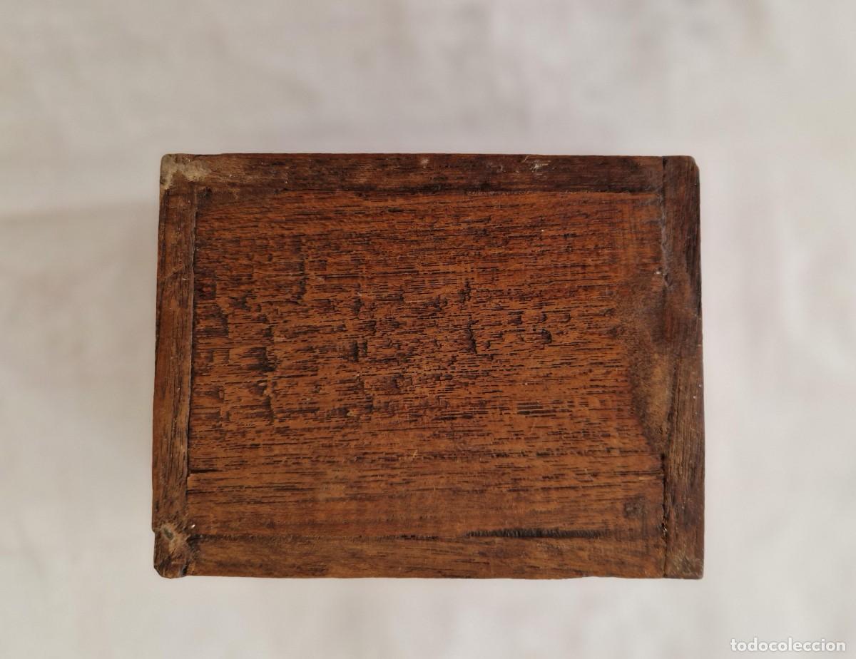 Vintage: CAJA MADERA ASIATICA PINTADA A MANO - Foto 3
