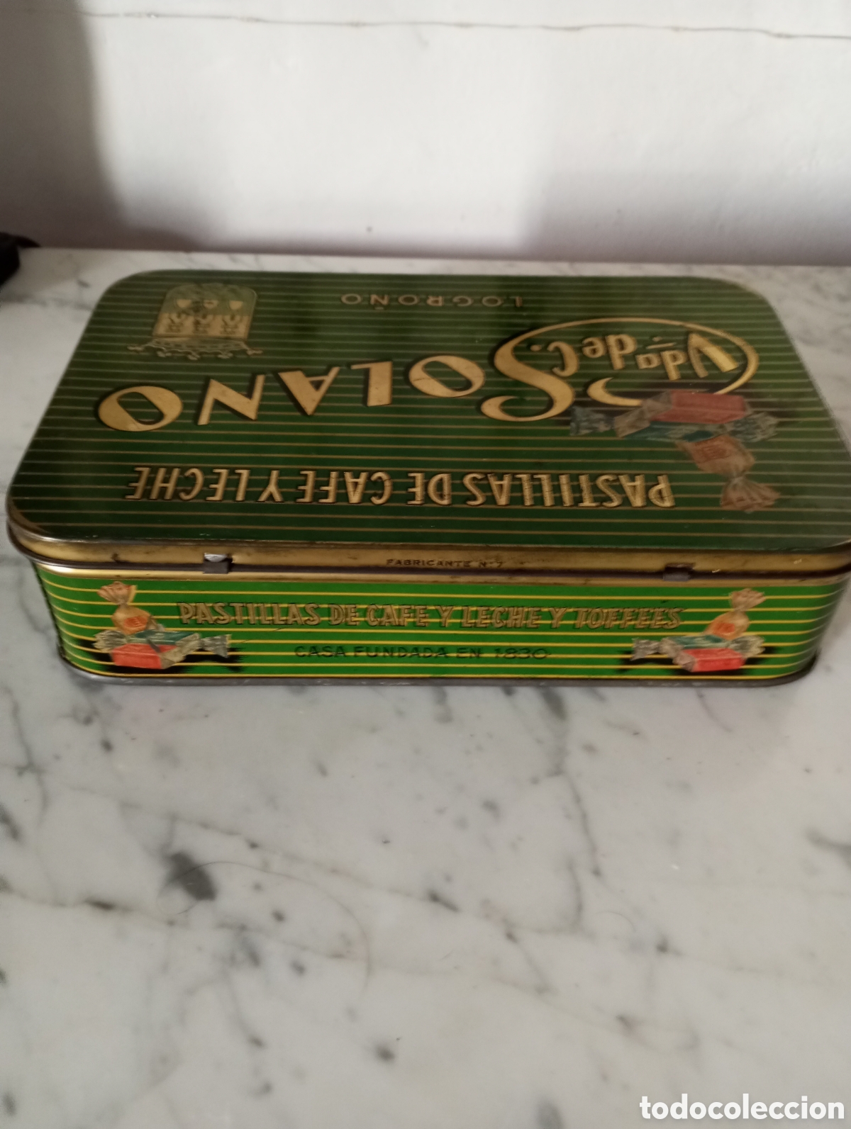 Vintage: Caja met&aacute;lica Vida.de Solano - Foto 2