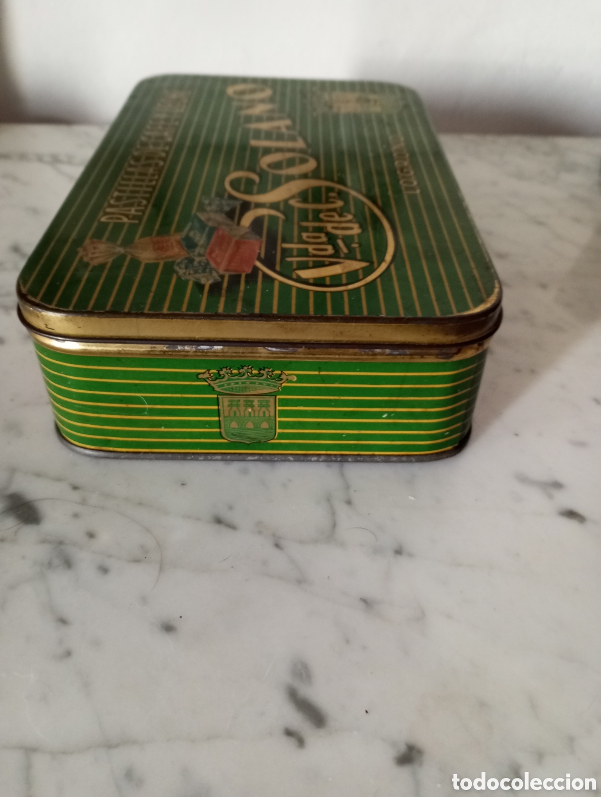 Vintage: Caja met&aacute;lica Vida.de Solano - Foto 3
