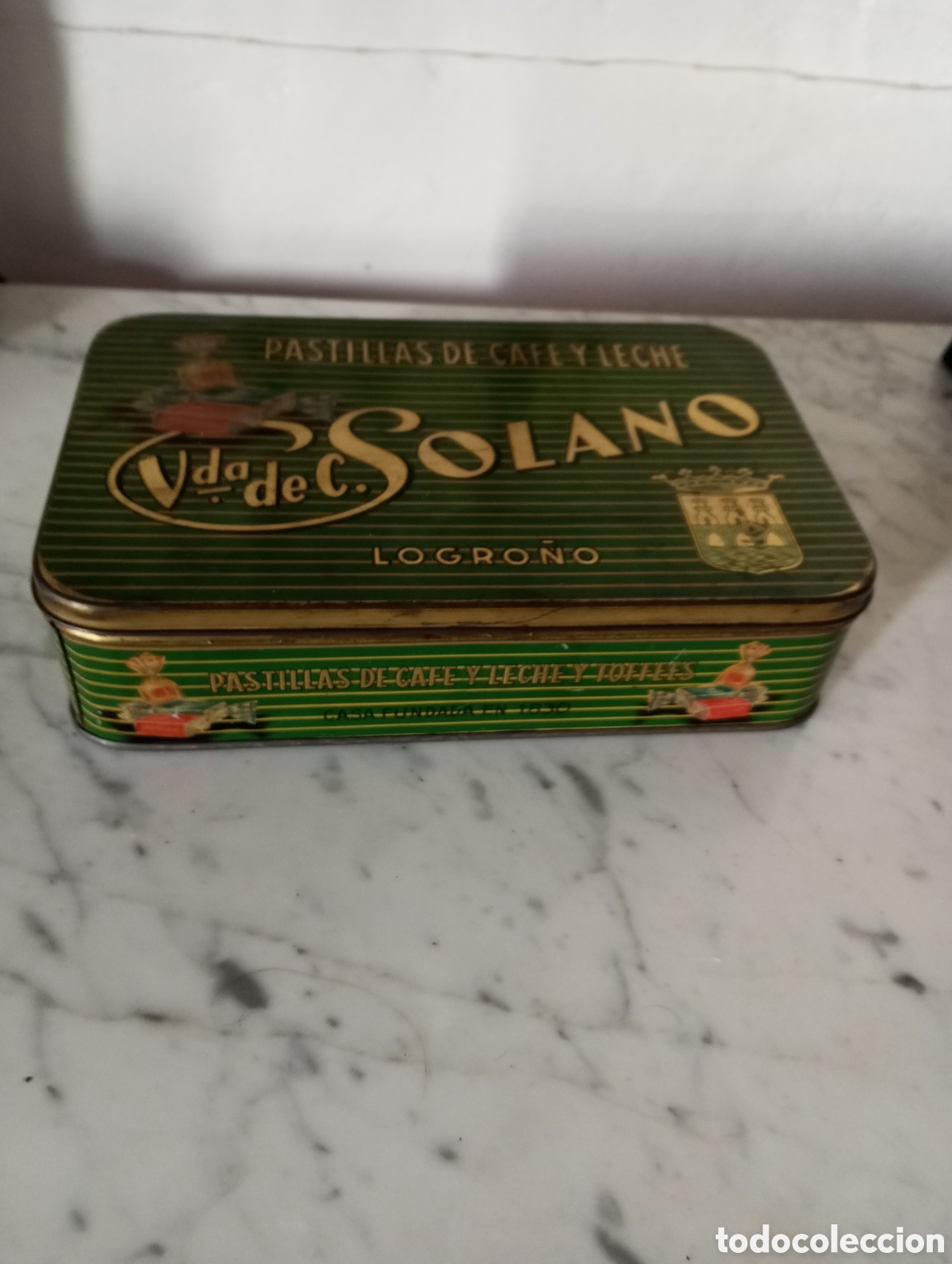 Vintage: Caja met&aacute;lica Vida.de Solano - Foto 4