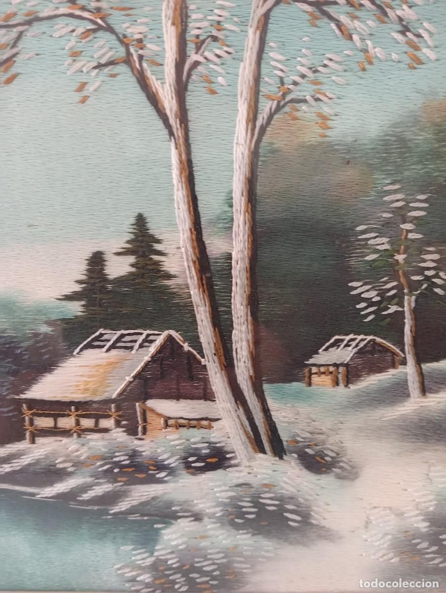 Vintage: Cuadro de seda japonesa - Foto 2