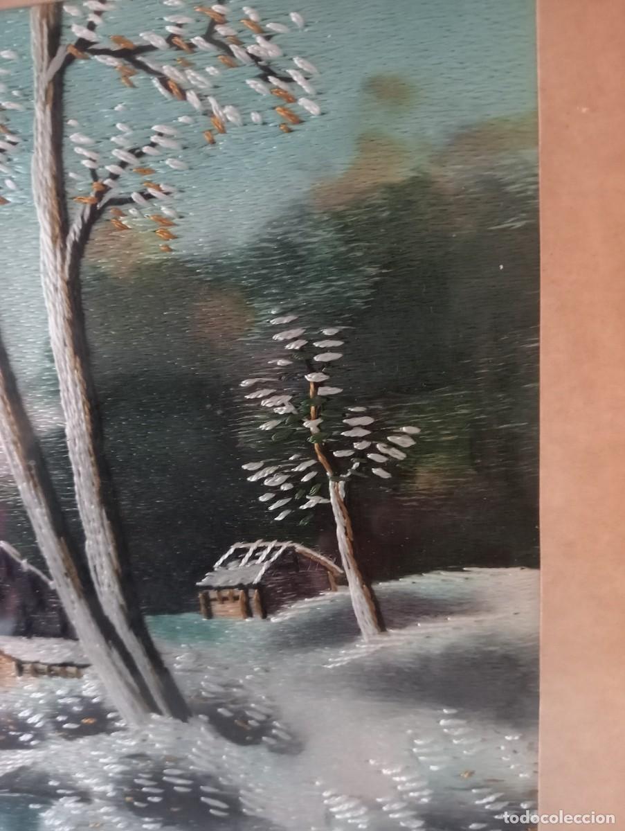 Vintage: Cuadro de seda japonesa - Foto 3
