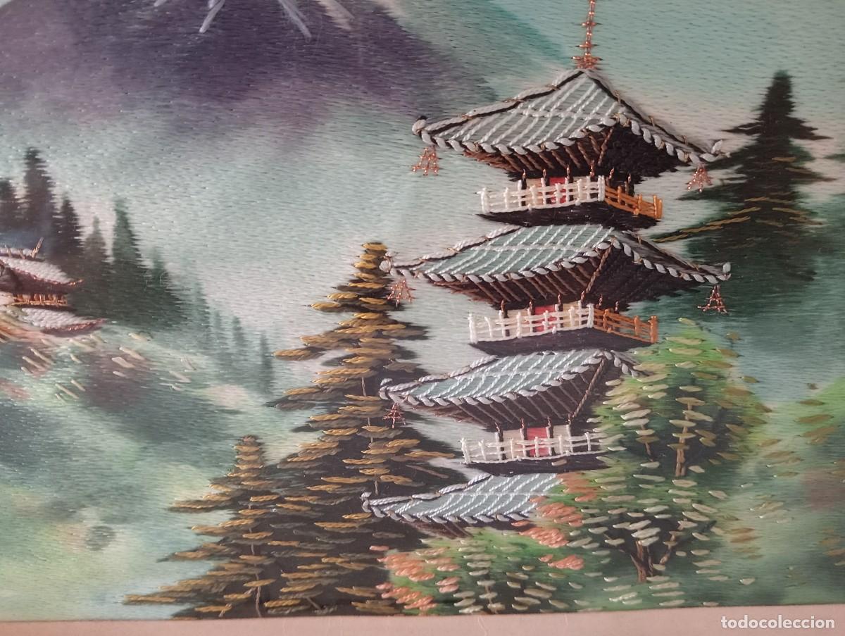 Vintage: Cuadro de seda japonesa - Foto 2