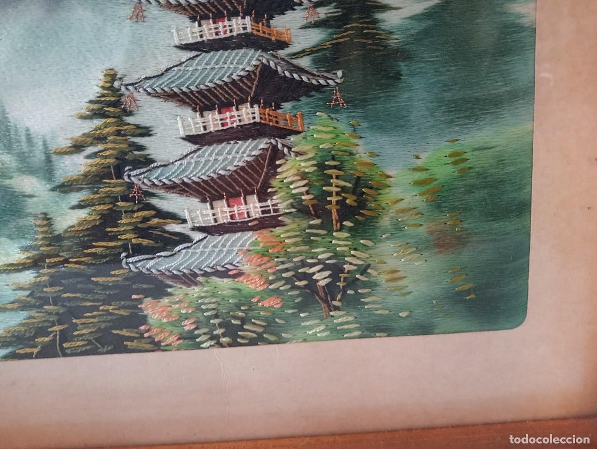 Vintage: Cuadro de seda japonesa - Foto 3