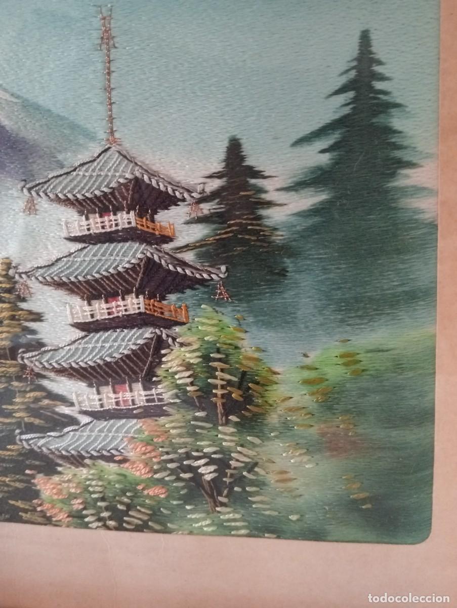 Vintage: Cuadro de seda japonesa - Foto 5