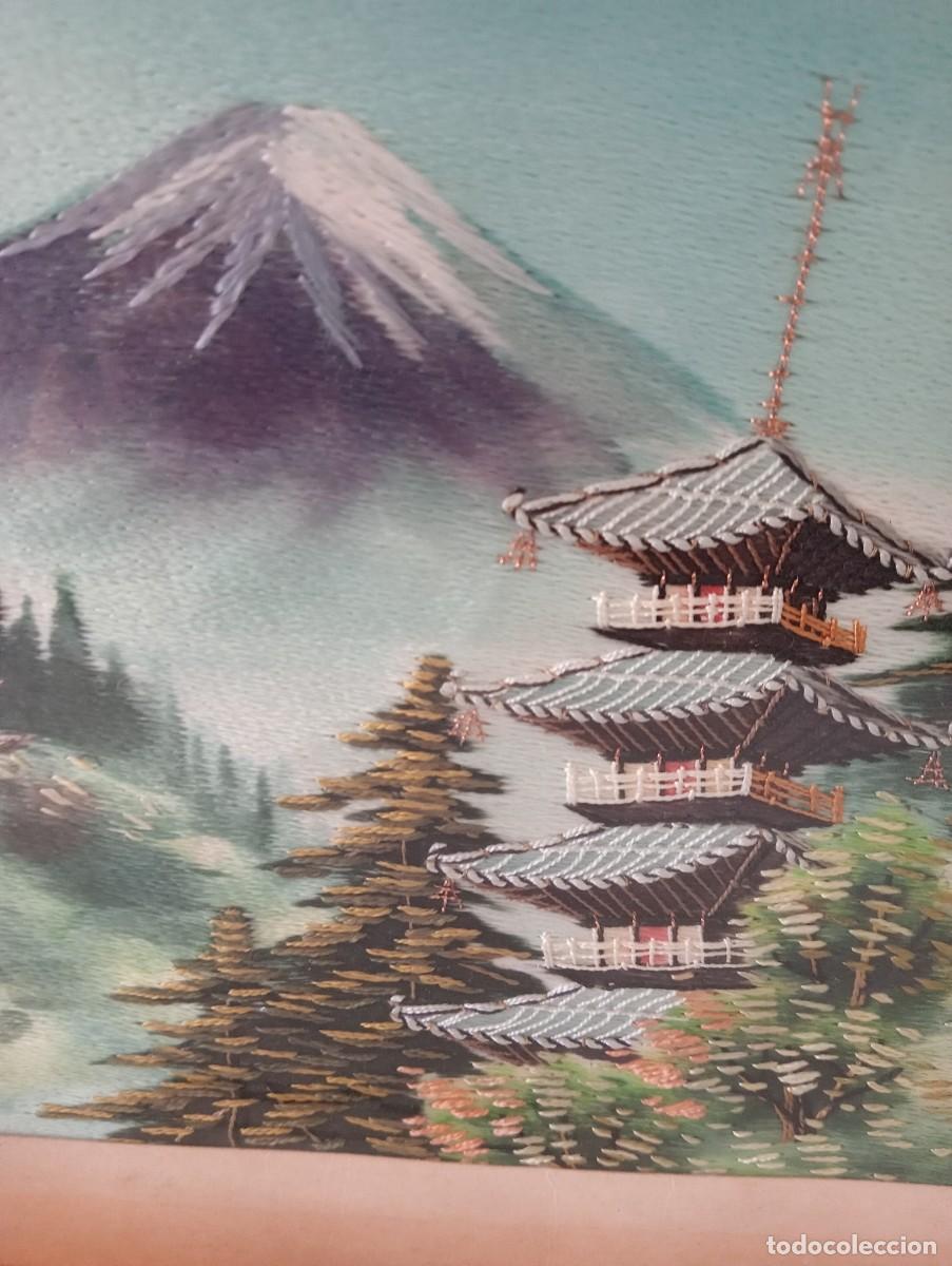 Vintage: Cuadro de seda japonesa - Foto 8