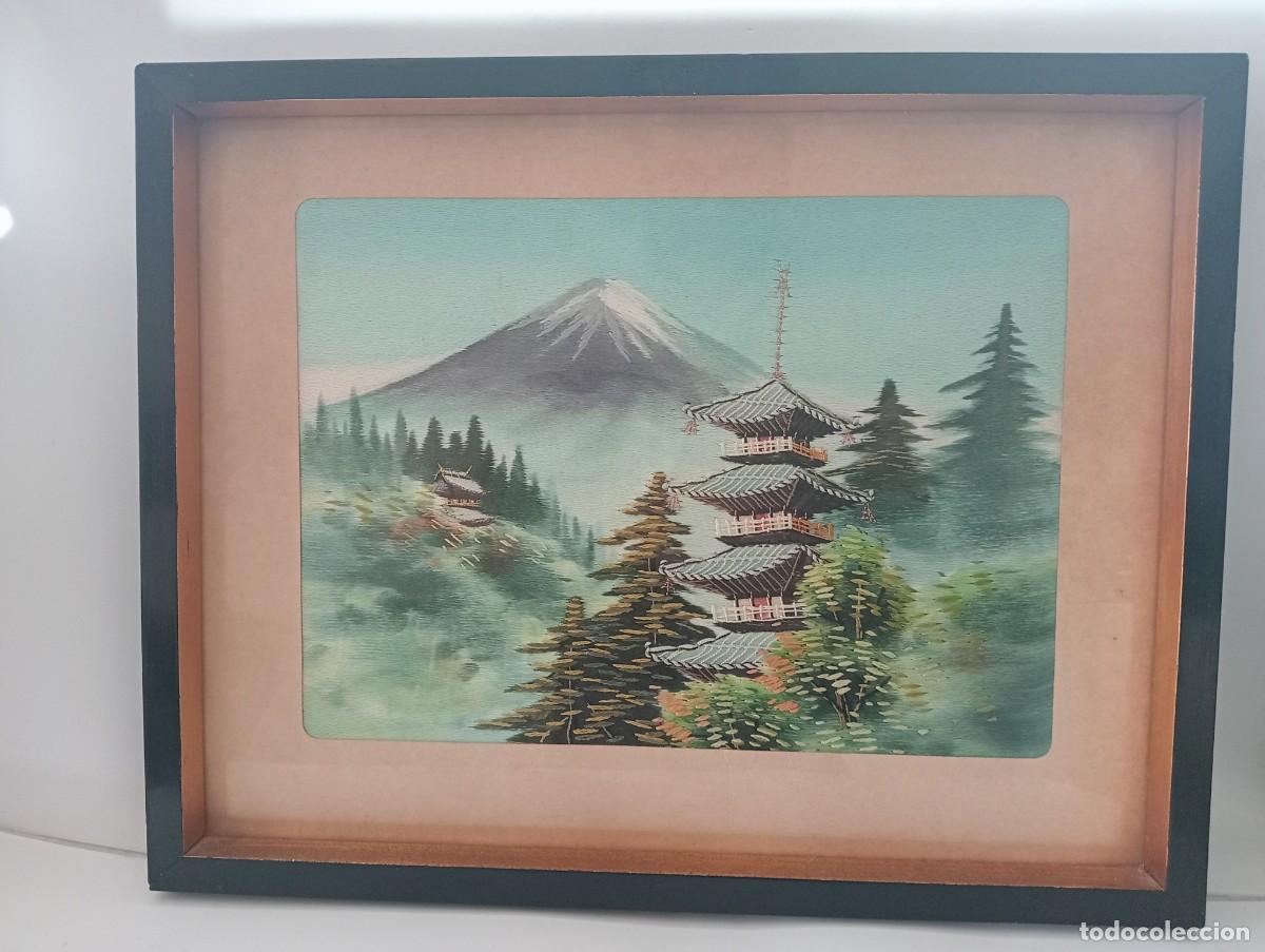 Vintage: Cuadro de seda japonesa - Foto 13