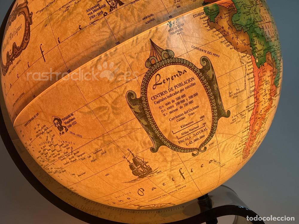 Vintage: Globo terr&aacute;queo SCAN-GLOBE con luz 1990 Dinamarca - Foto 3