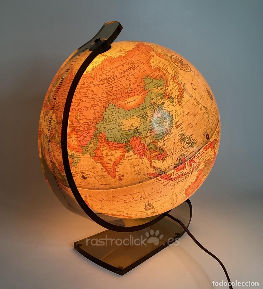Vintage: Globo terr&aacute;queo SCAN-GLOBE con luz 1990 Dinamarca - Foto 6