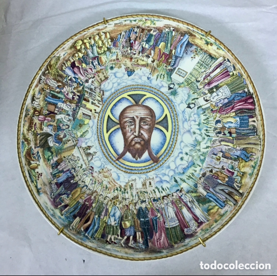 Vintage: Plato decorativo. LA PEREGRINA. Santa Faz.