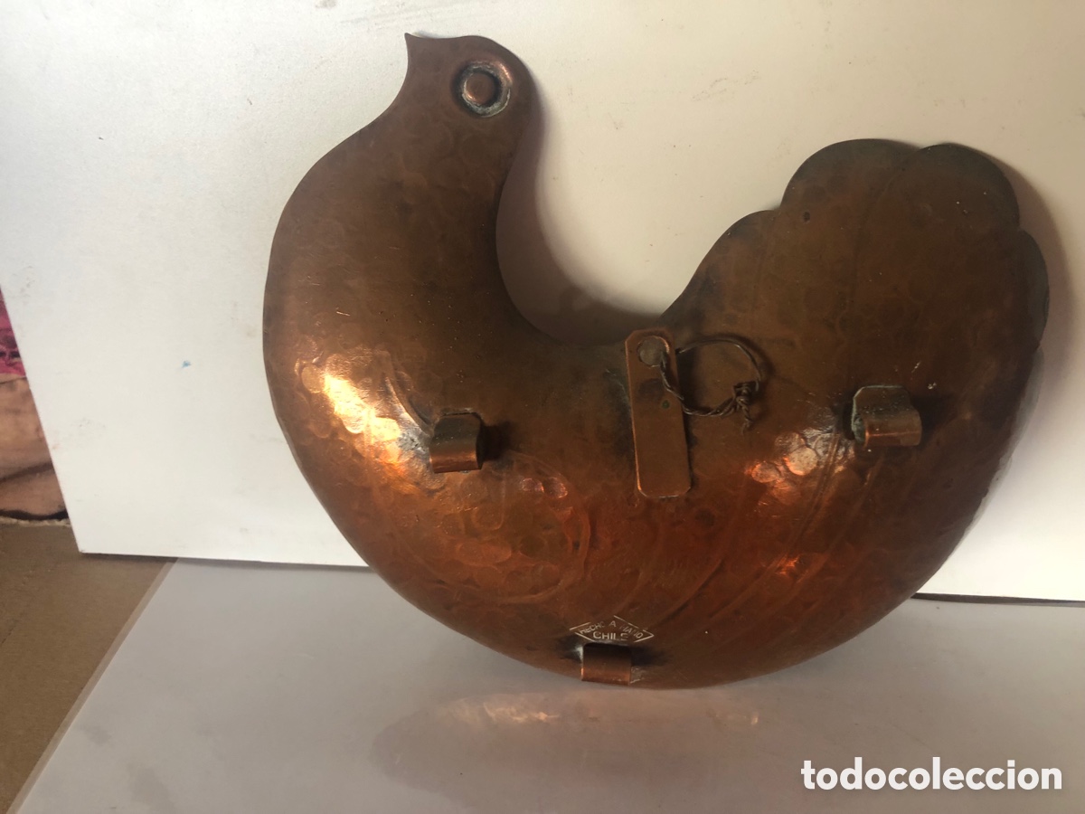 Vintage: paloma de cobre decorativa - Foto 2