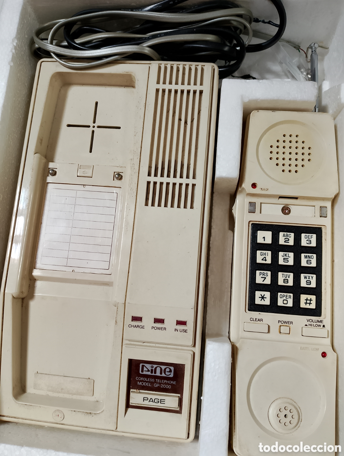 Vintage: Tel&eacute;fono inal&aacute;mbrico de los 80 Pine. - Foto 2