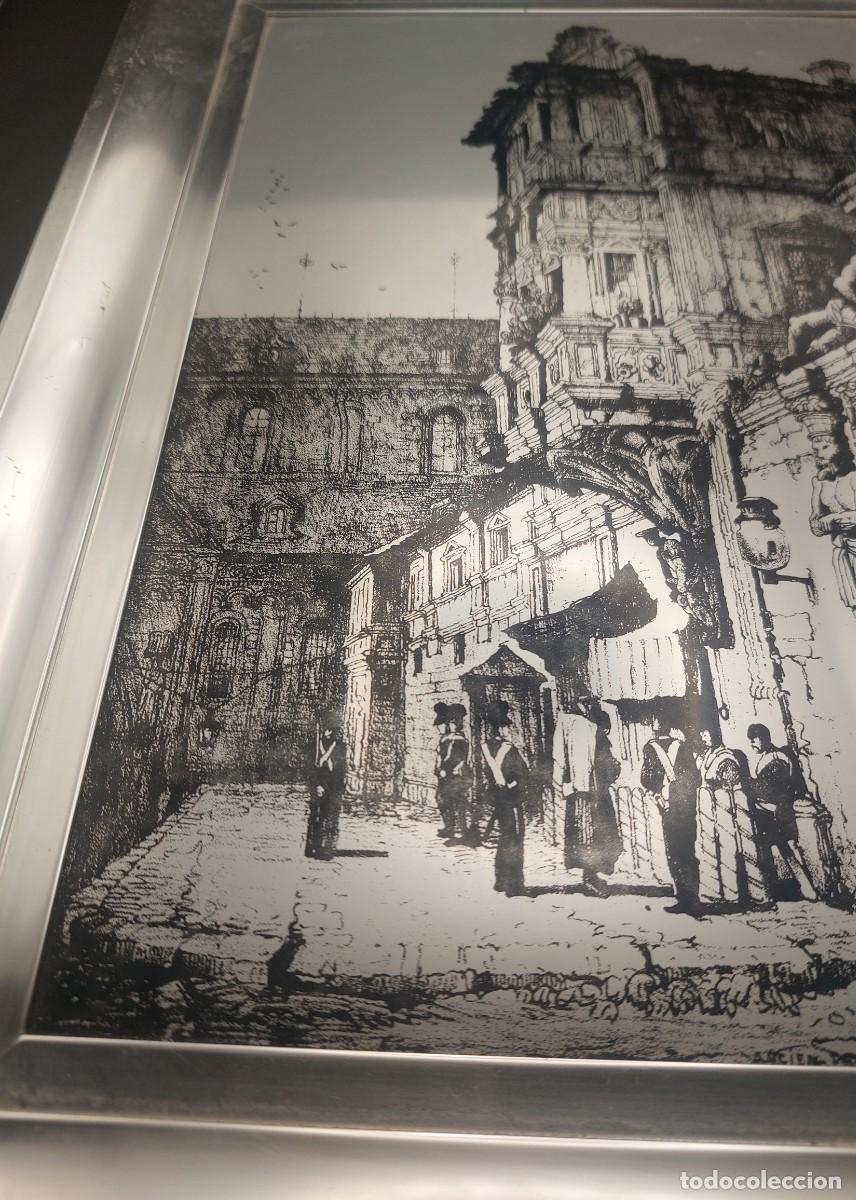 Vintage: CUADRO HECHO EN ALUMINIO OBRA BAMBERG - Foto 2