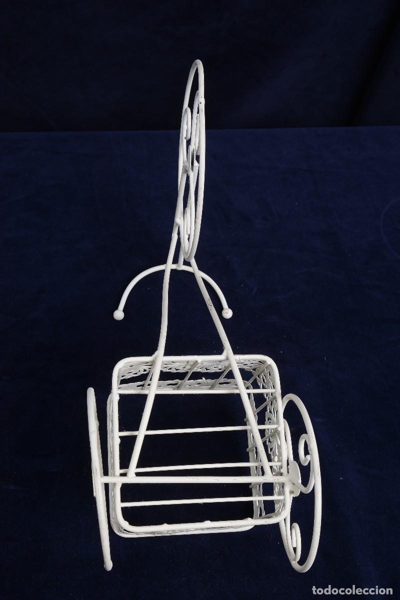 Vintage: Macetero met&aacute;lico en forma de Bicicleta - Foto 15