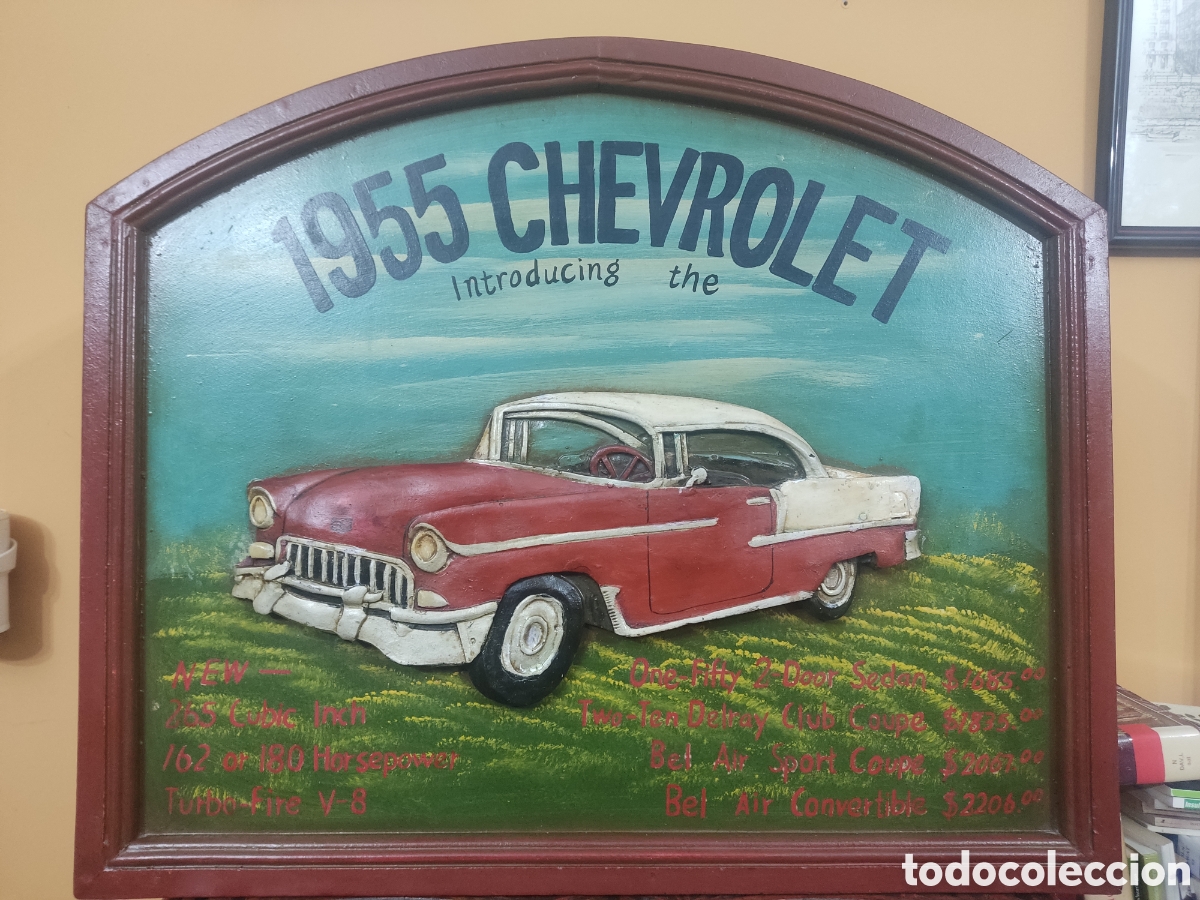 Vintage: Cuadro vintage. Chevrolet 1955. - Foto 3