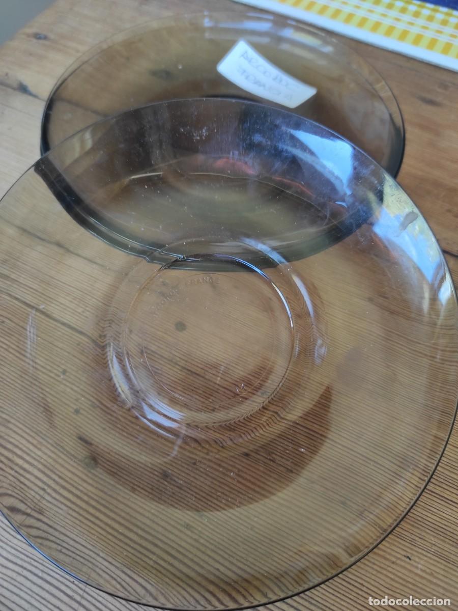Vintage: Platos arcoroc Francia (3) marr&oacute;n - Foto 1