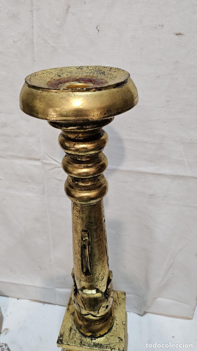 Vintage: candeladro de madera - Foto 3