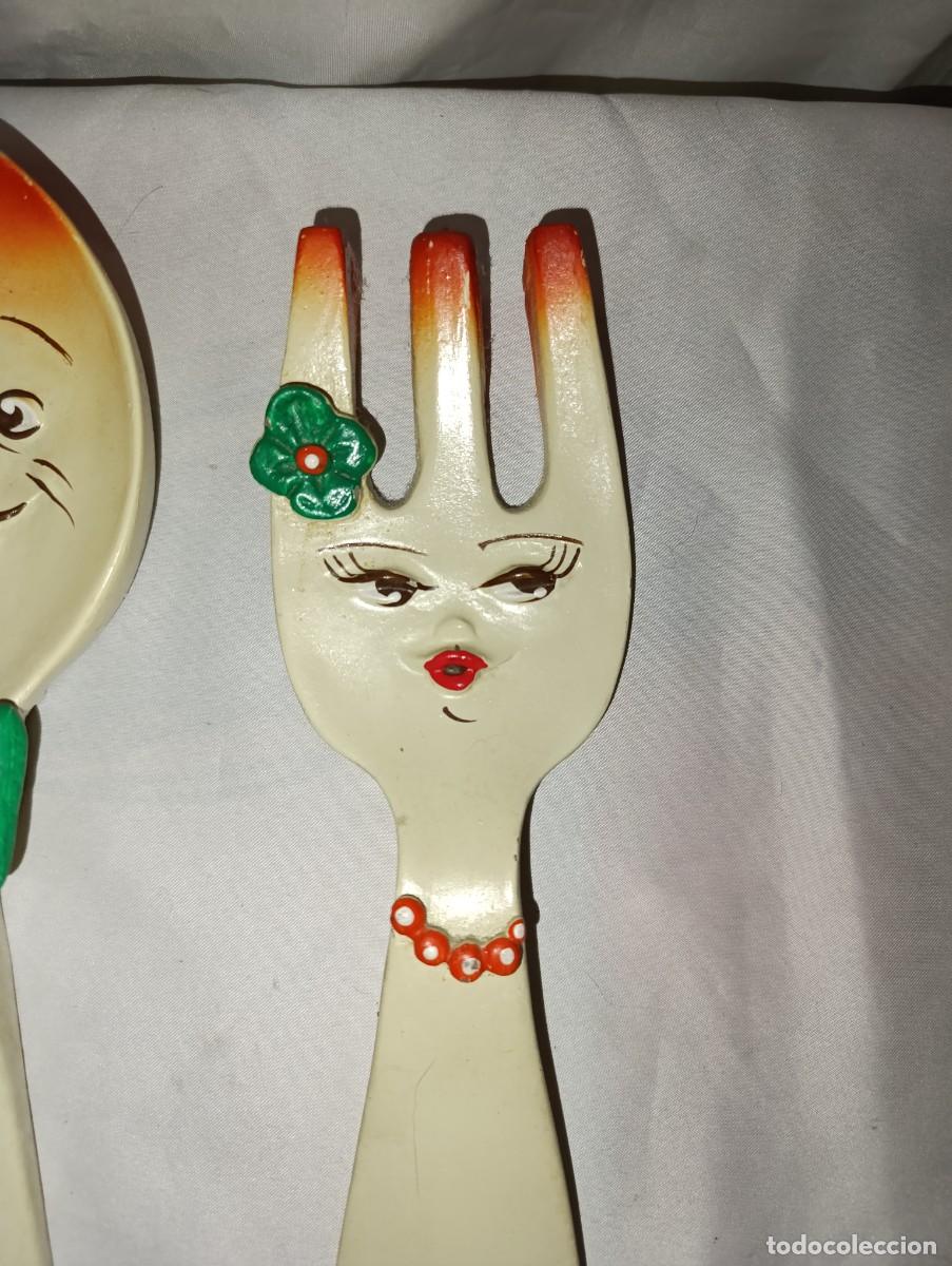 Vintage: Cubiertos de resina, Decorativos. - Foto 2