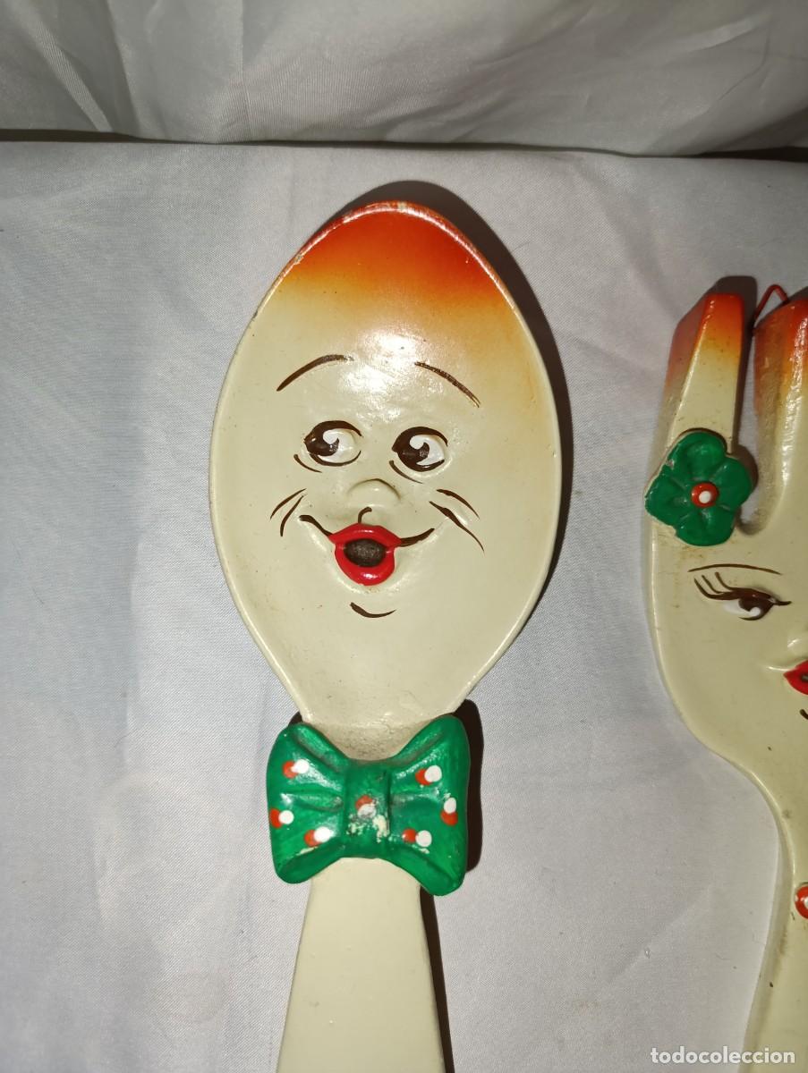 Vintage: Cubiertos de resina, Decorativos. - Foto 3