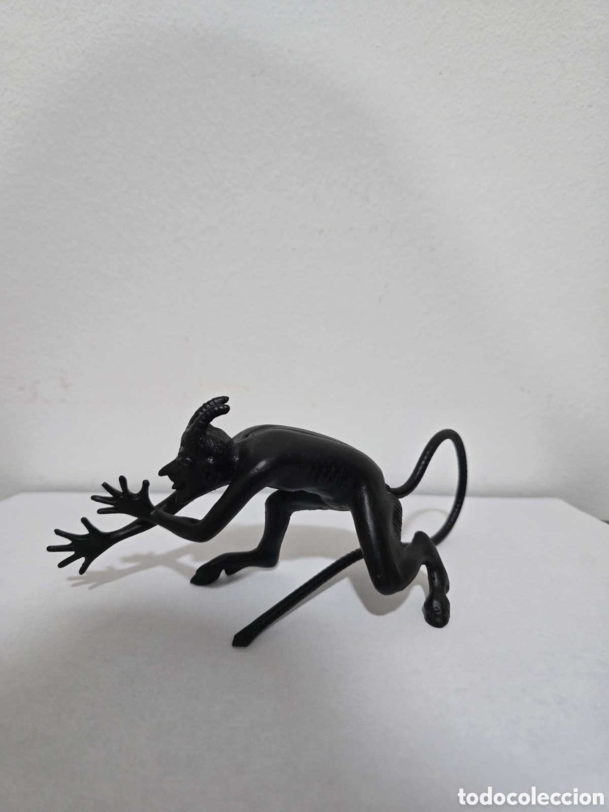 Vintage: FIGURA DIABLO DEMONIO HIERRO COLADO USSR 16,5x7,5