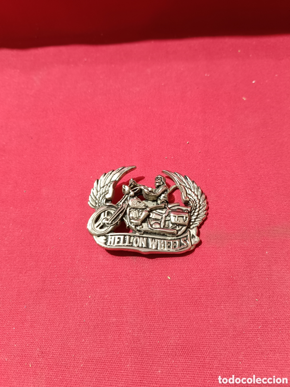 Vintage: Hebilla motorista esqueleto HELL ON WHEELS - Foto 1