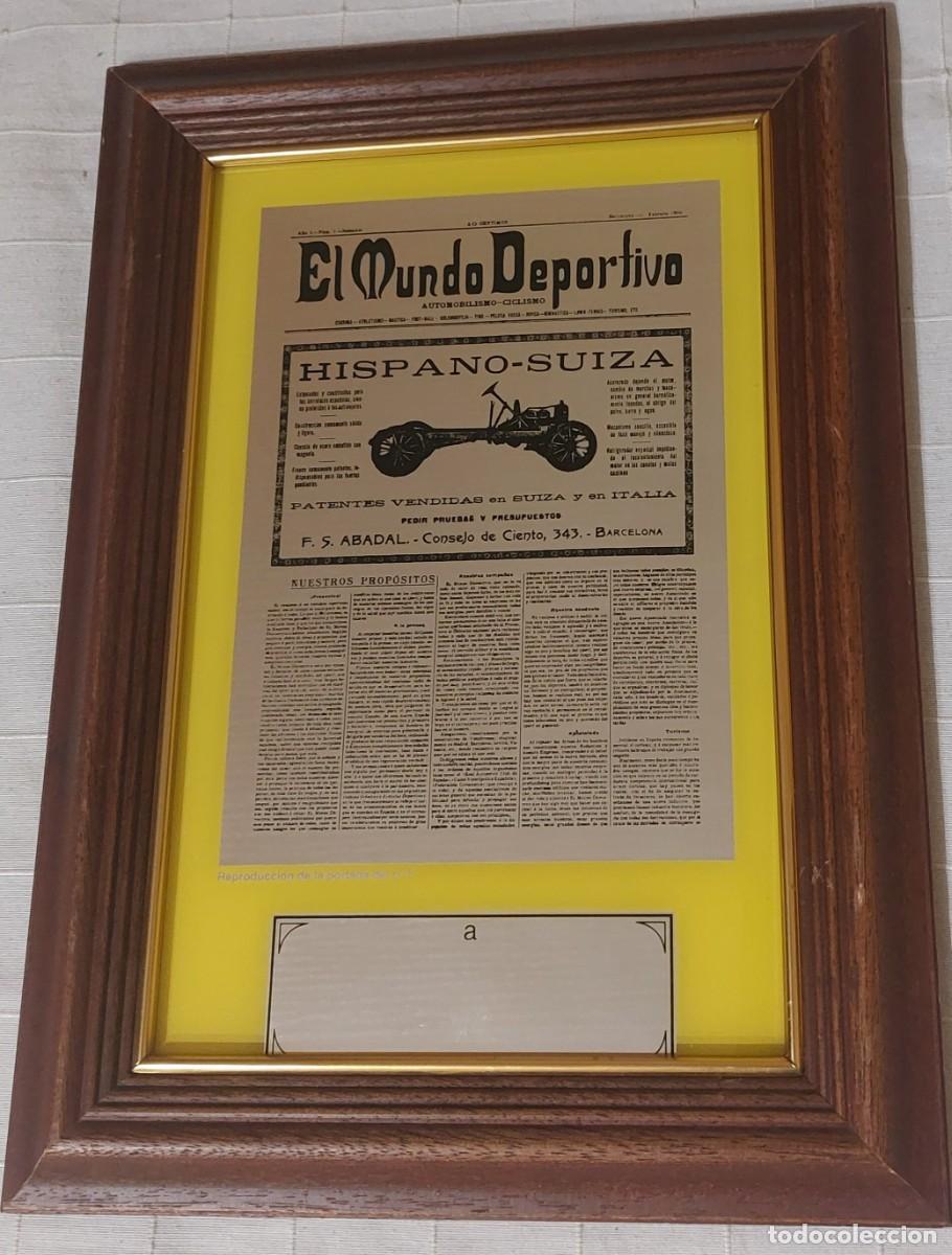 Vintage: PLACA CONMEMORATIVA DE EL MUNDO DEPORTIVO