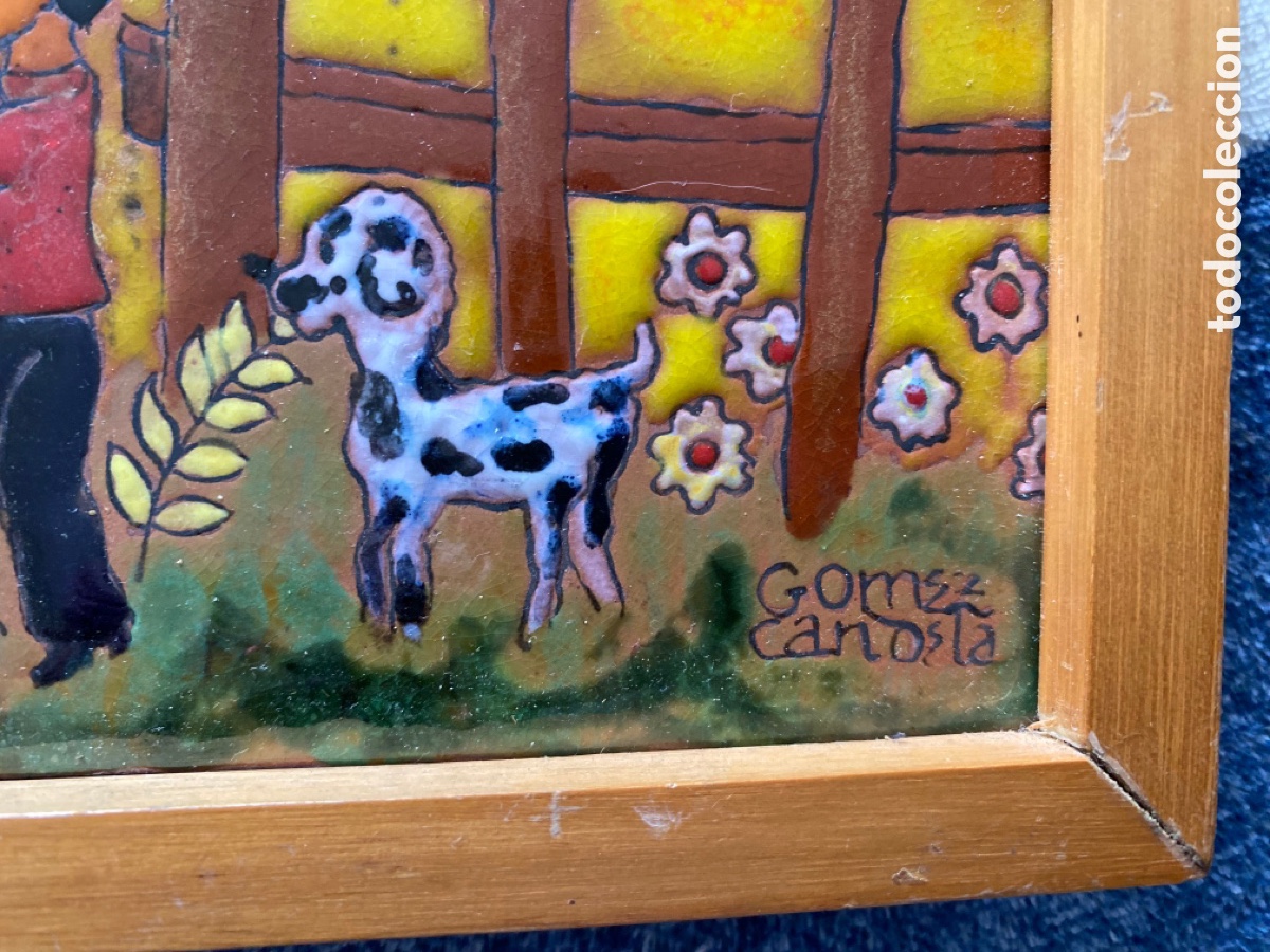 Vintage: Azulejo original G&oacute;mez Candela - Foto 3