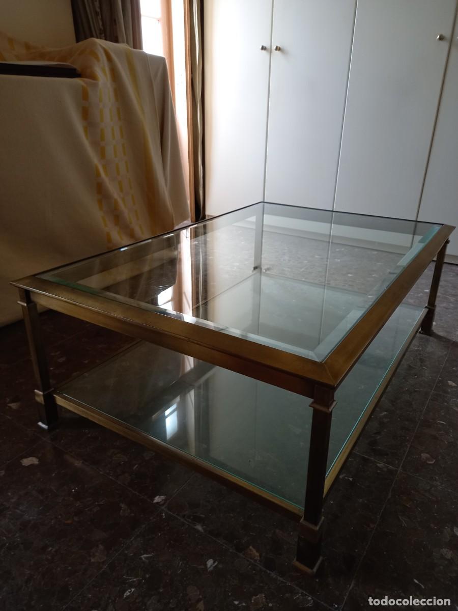 Vintage: Mesa de cristal vintage - Foto 1