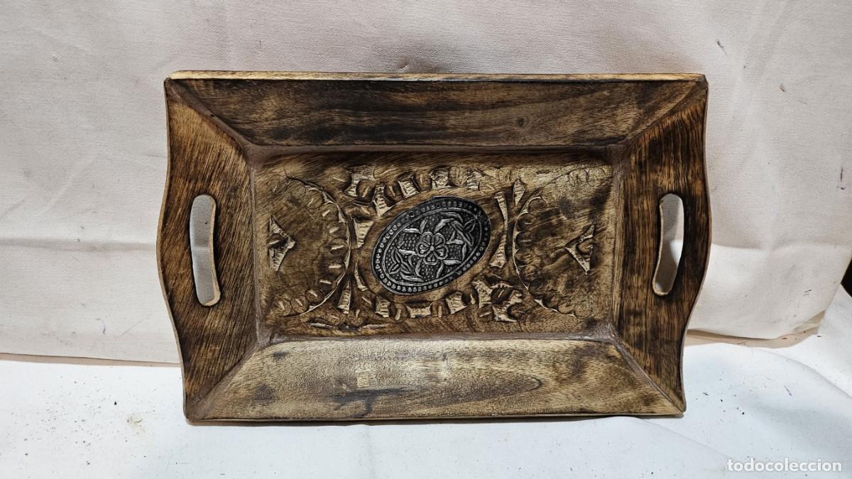 Vintage: bandeja de madera - Foto 1
