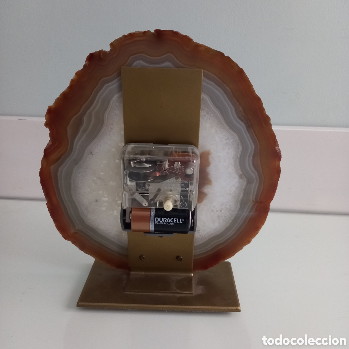 Vintage: Reloj sobremesa de agata - Foto 4