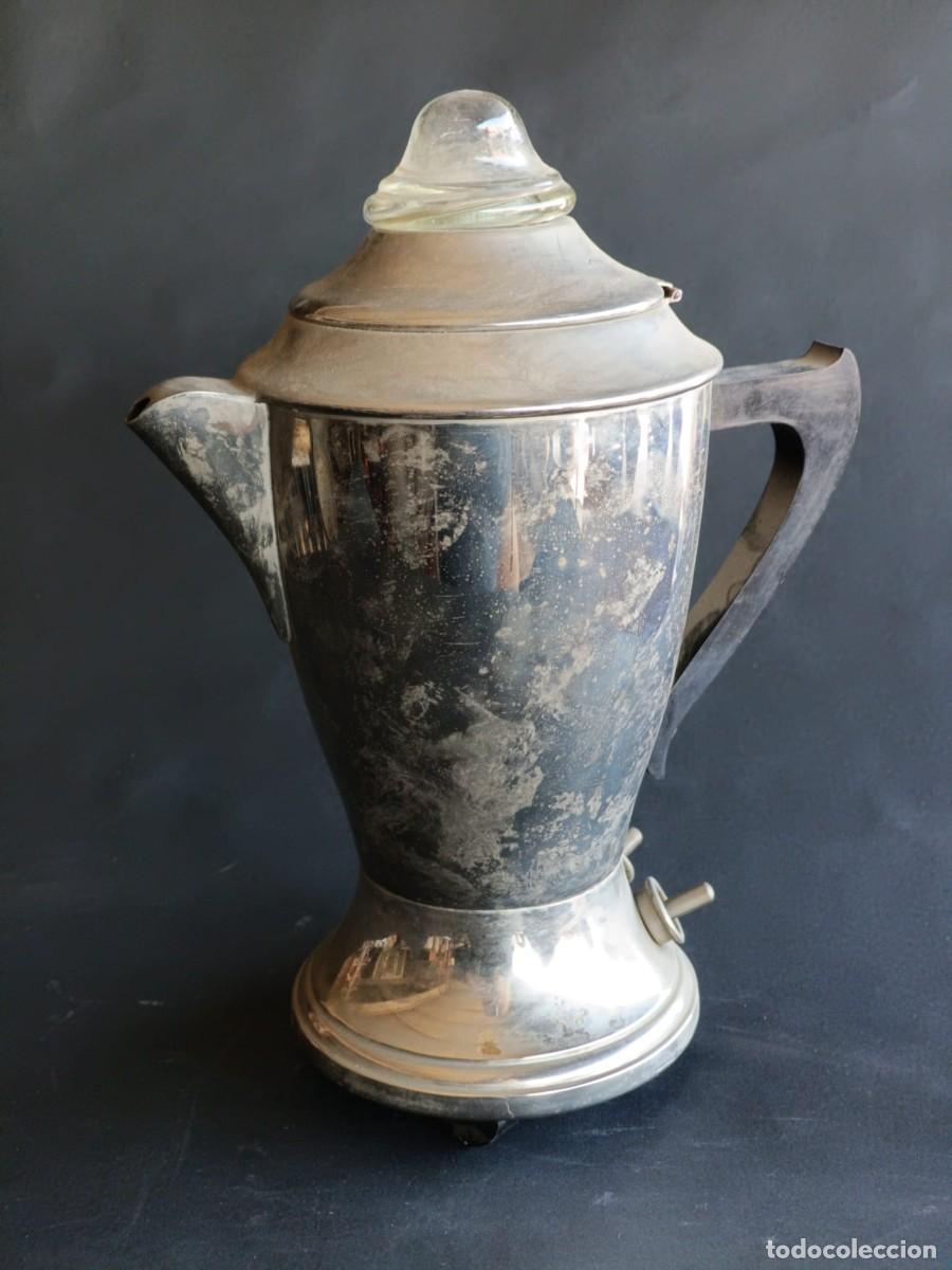 Vintage: Cafetera de plata vintage - Foto 1