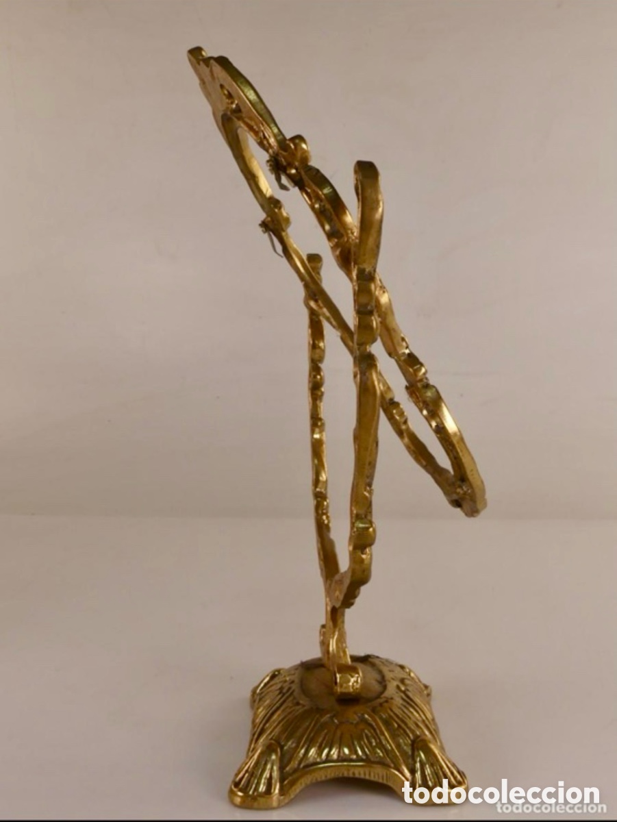 Vintage: MARCO DE BRONCE PARA ESPEJO ANTIGUO - Foto 4