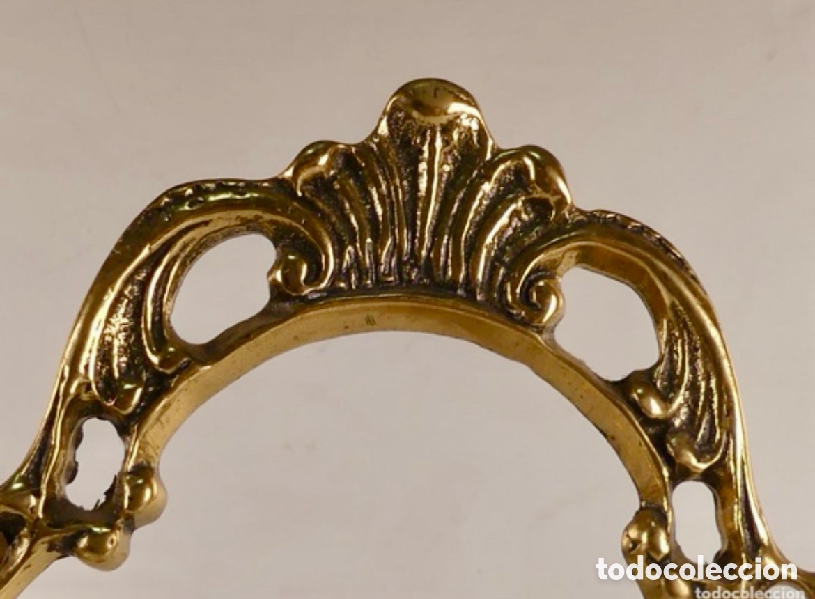 Vintage: MARCO DE BRONCE PARA ESPEJO ANTIGUO - Foto 6