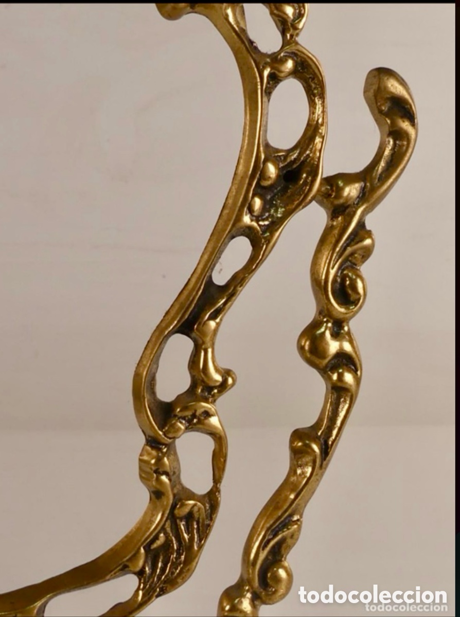 Vintage: MARCO DE BRONCE PARA ESPEJO ANTIGUO - Foto 7