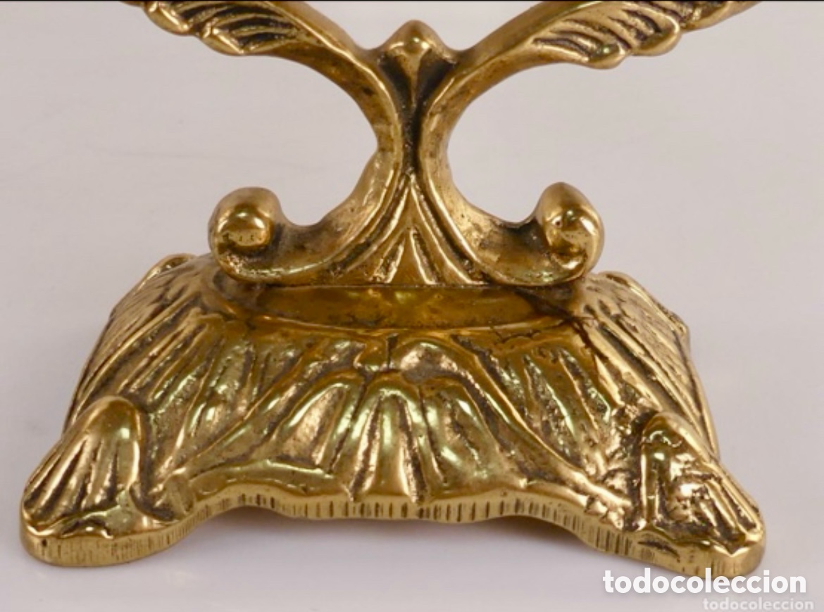 Vintage: MARCO DE BRONCE PARA ESPEJO ANTIGUO - Foto 9