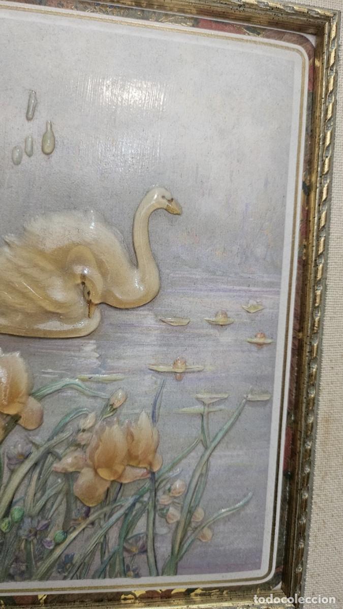 Vintage: cuadro de cisne - Foto 7