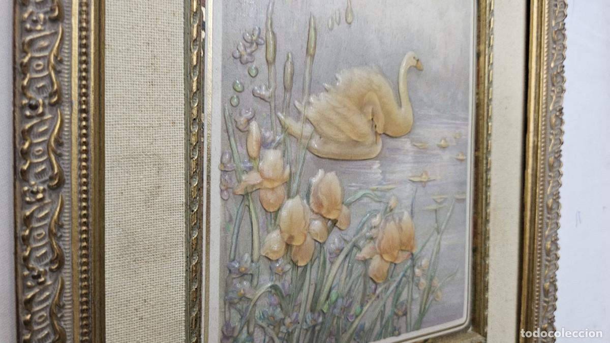 Vintage: cuadro de cisne - Foto 9